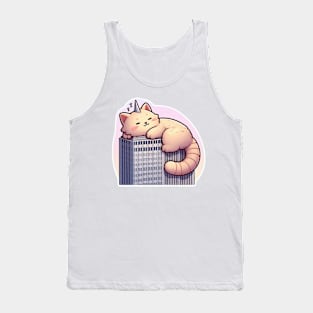 Horned Kawaii Monster Cat Tank Top